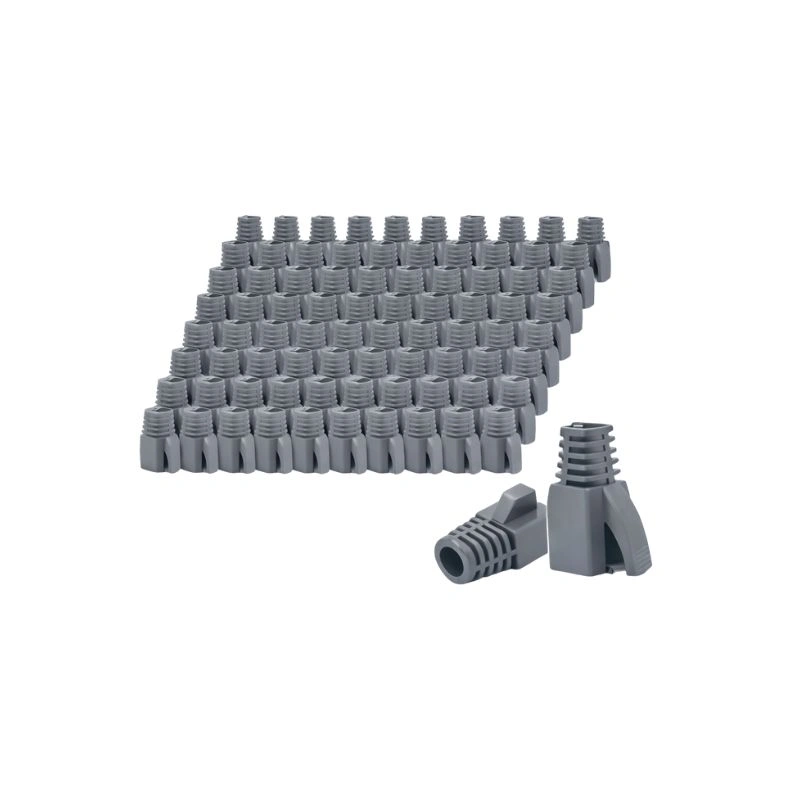 DKURVE® CAT7 / CAT6A RJ45 Boots Grey – Pack of 100