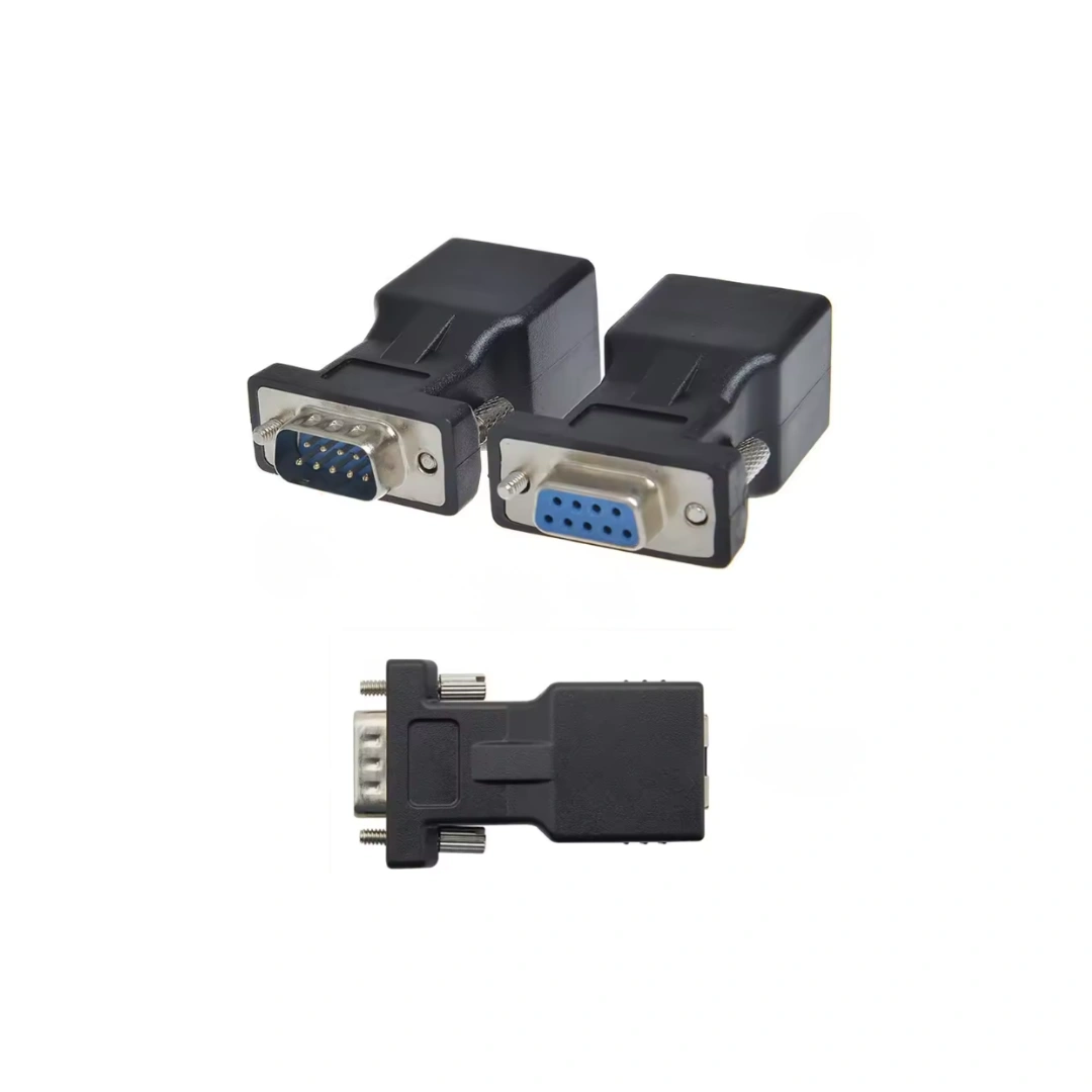 RJ45 to DB9 RS232 Serial Adapter – 9-Pin Male / Female Options