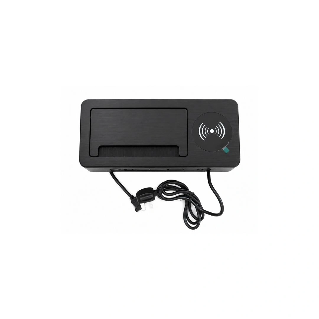 DKURVE Pop Up Desk Socket with Wireless Charger, USB-C & HDMI