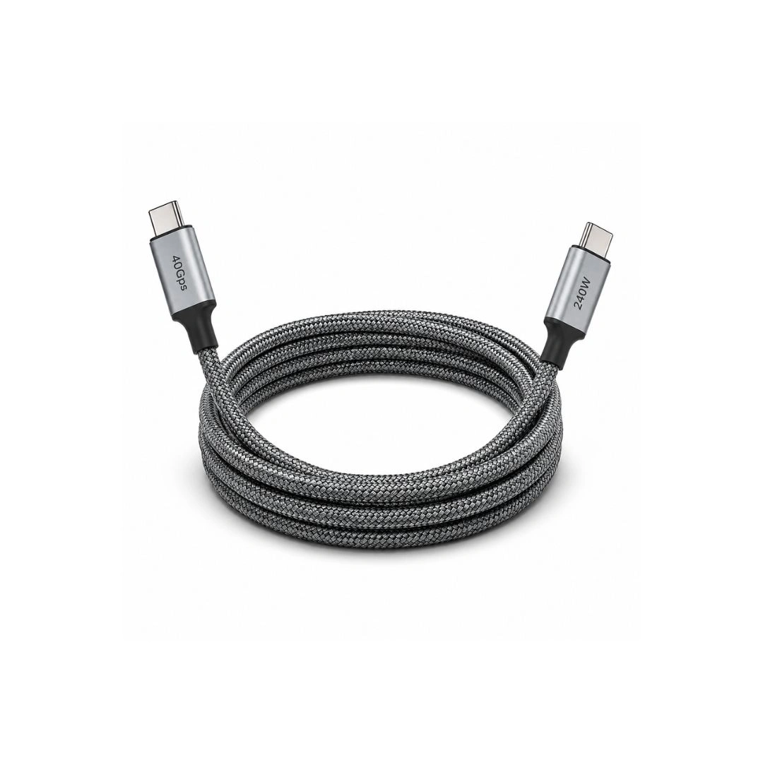 USB-C to USB-C Braided Cable 1M | 240W PD | 40Gbps USB4