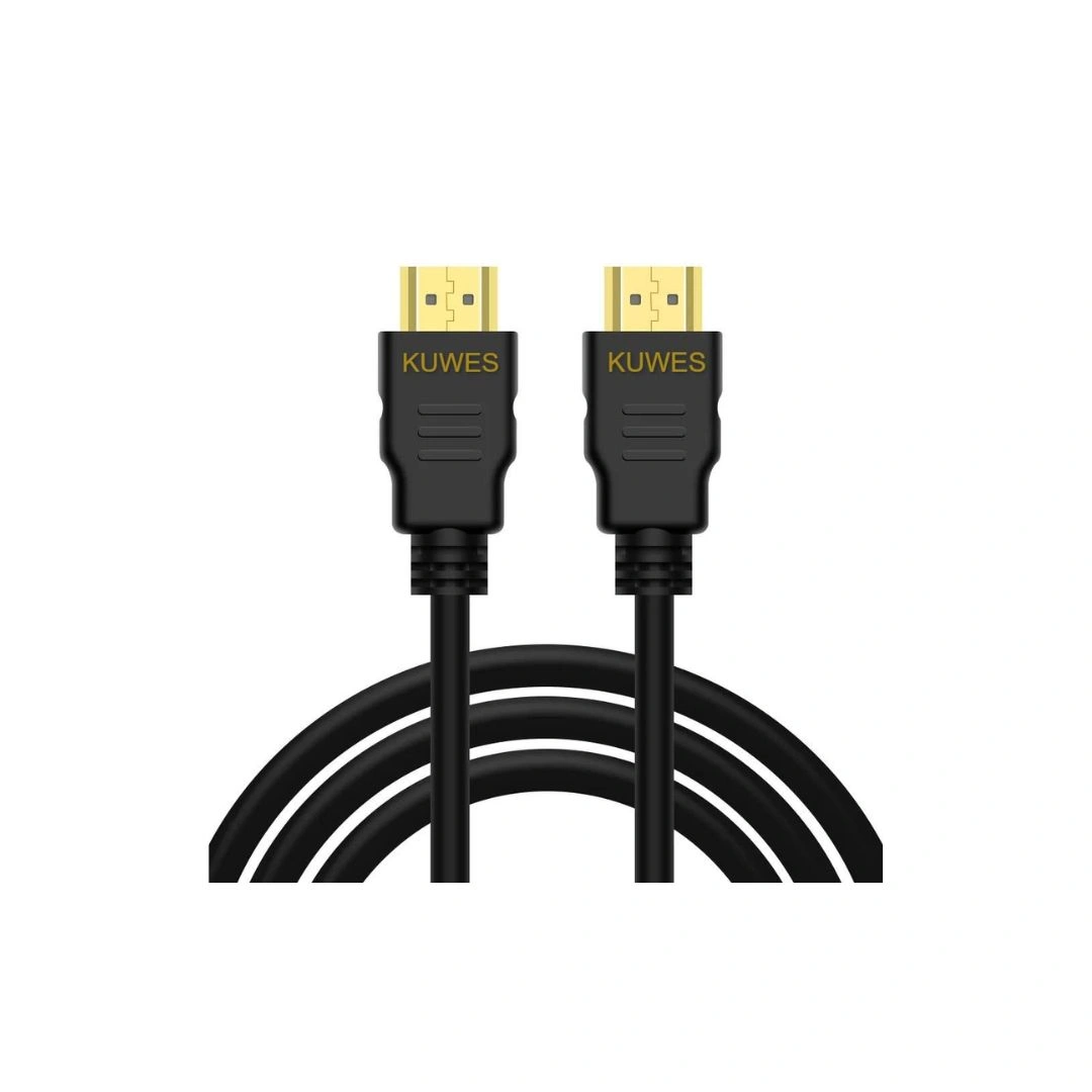 KUWES HDMI 2.0 Cable 4K @60Hz – Full Copper, Made in Taiwan (1m–20m)