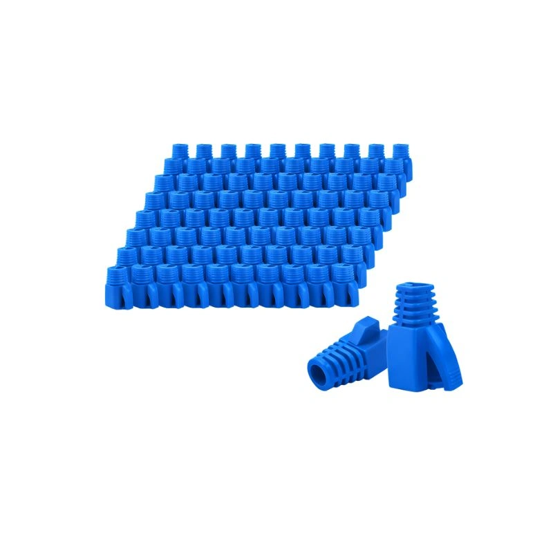 DKURVE® CAT7 / CAT6A RJ45 Boots Blue – Pack of 100