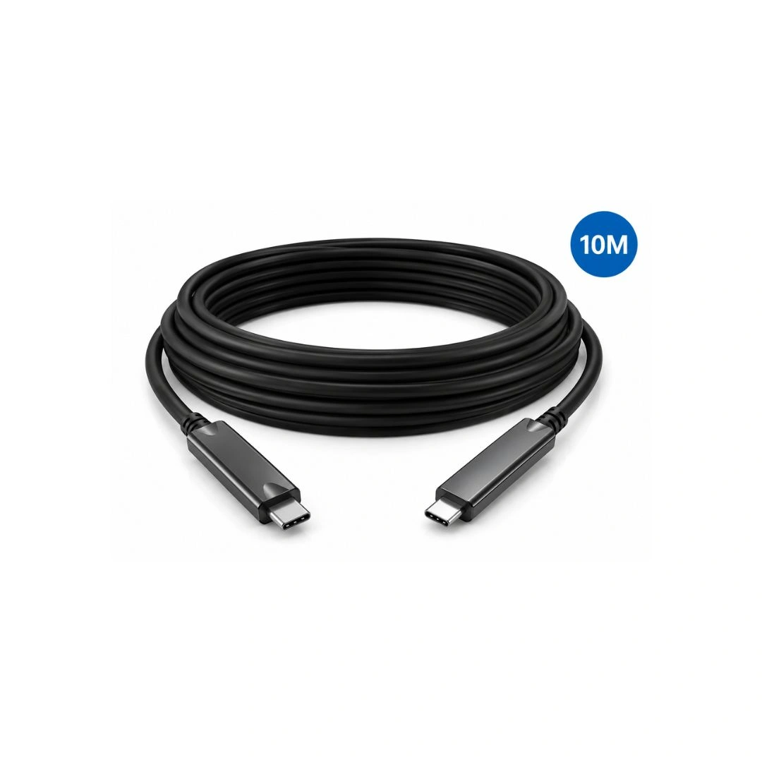 LinkAura USB-C Active Optical Cable 10M | 10Gbps, 4K@60Hz, 60W PD