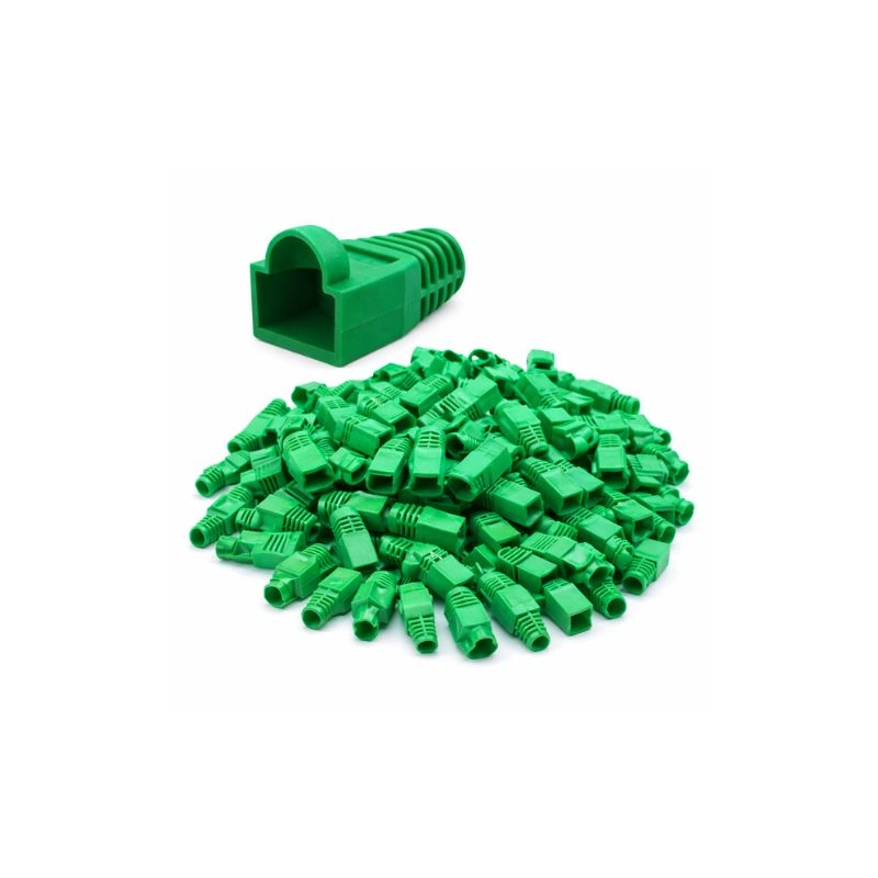 DKURVE® RJ45 Connector Boots Cat6/Cat5e – Green– Pack of 100