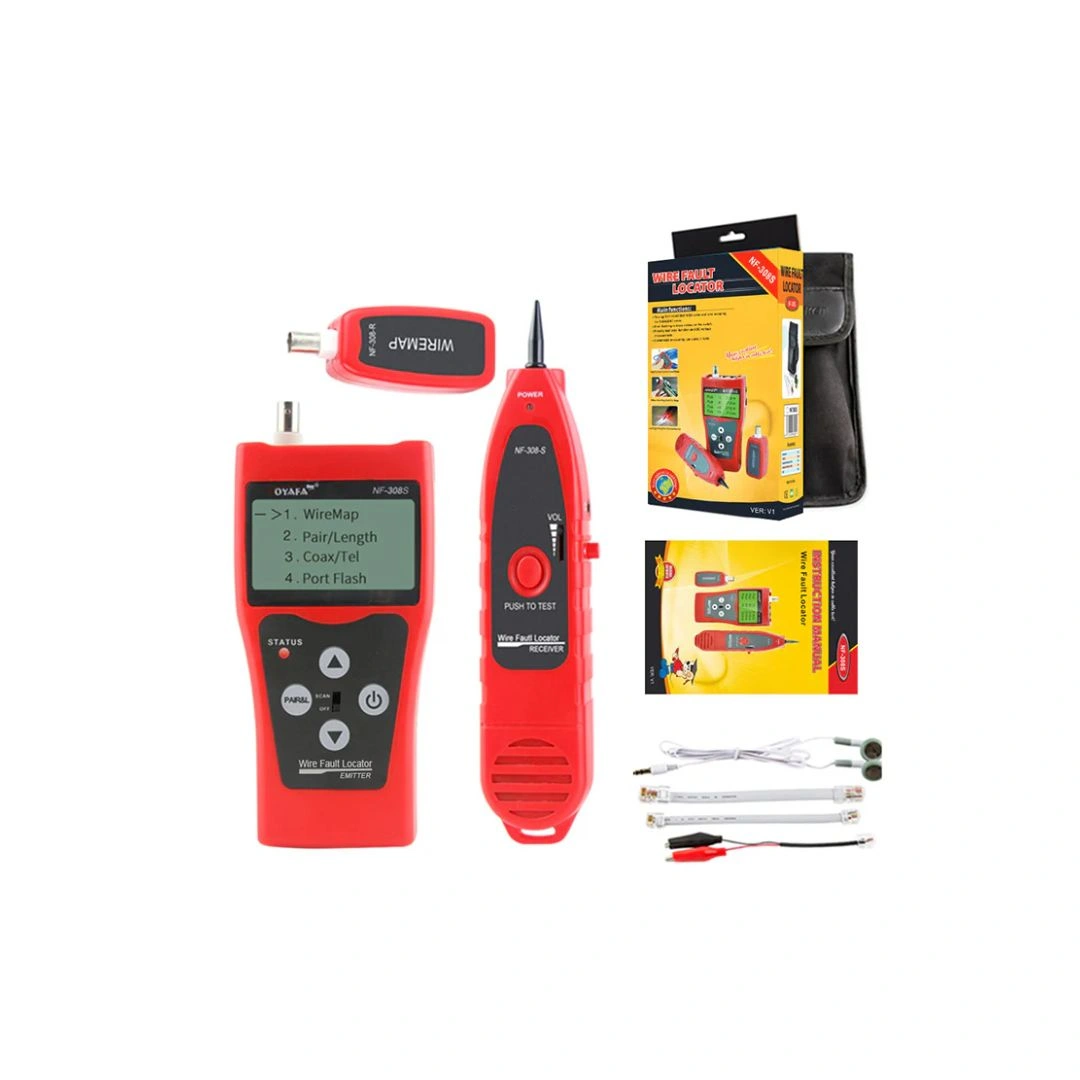 NF-308 Network Cable Length Tester & Wire Tracker with Remote Identifier
