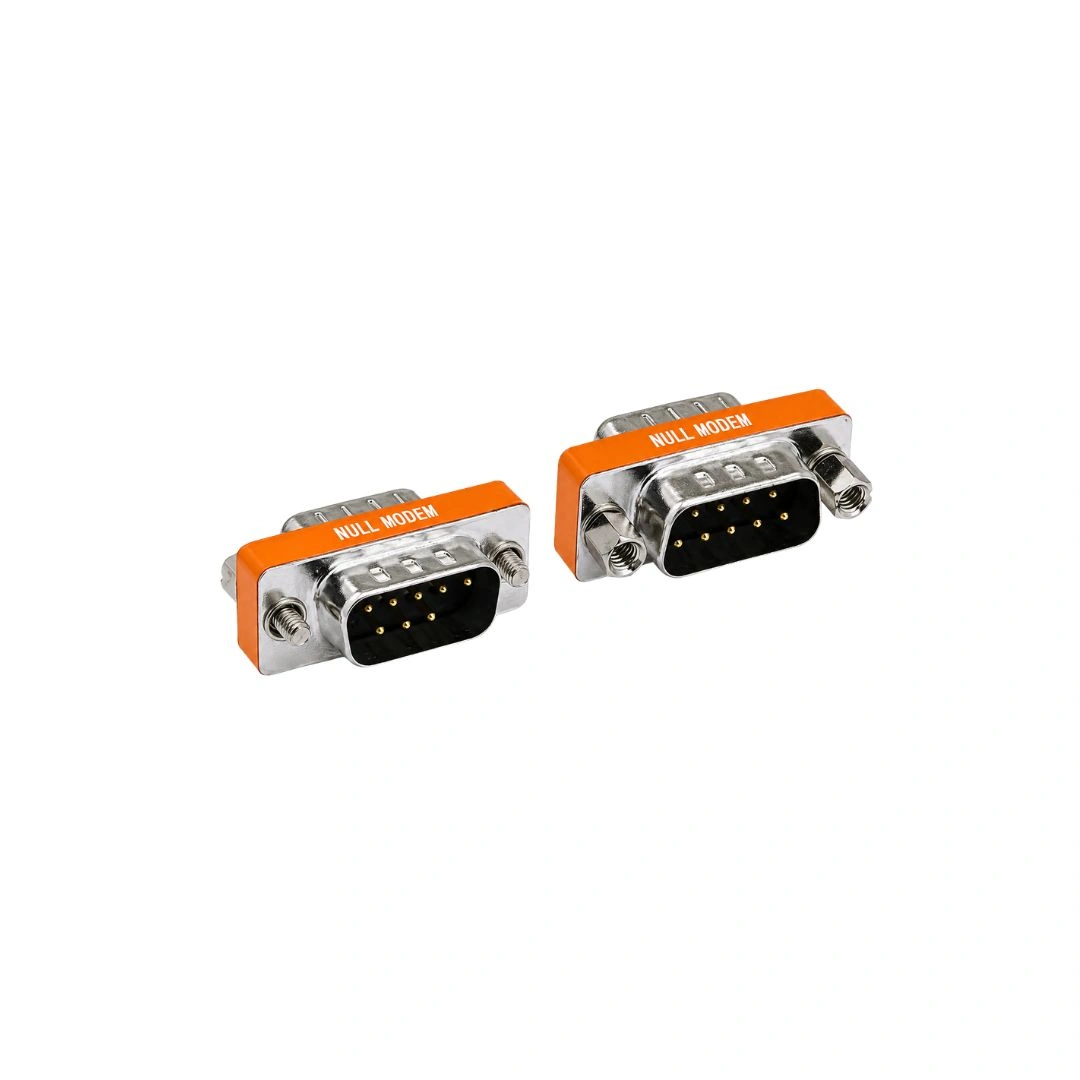 DKURVE DB9 RS232 Null Modem Adapter Male to Male Serial Converter