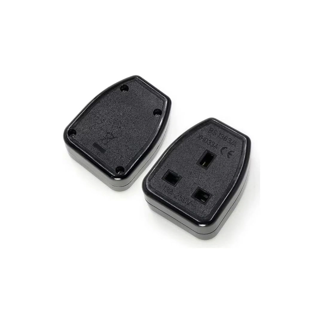 DKURVE® UK 13A Female Power Socket Connector – Black (1 Pack)