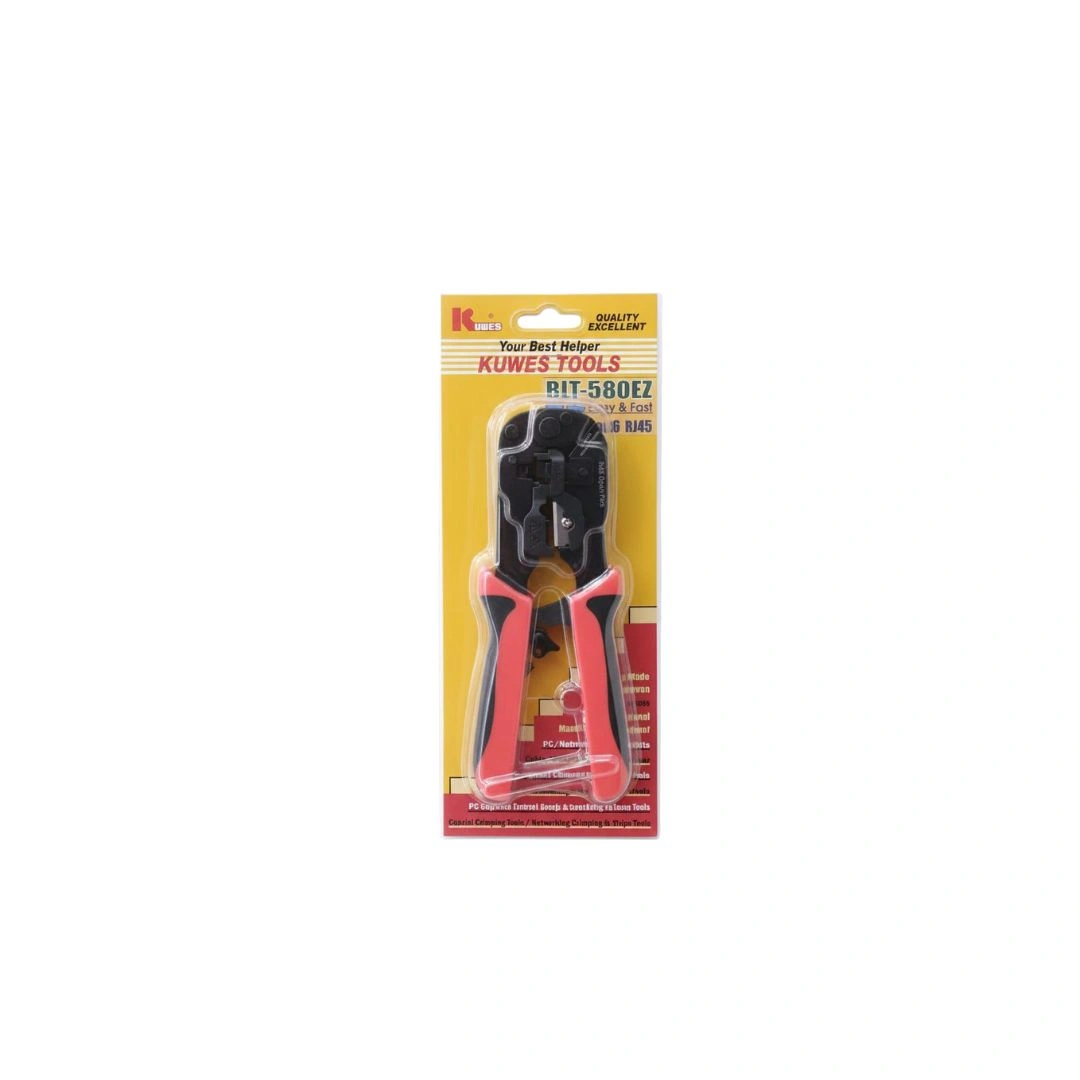 KUWES RJ45 Pass Through Crimping Tool for CAT6/CAT5e Network Cable