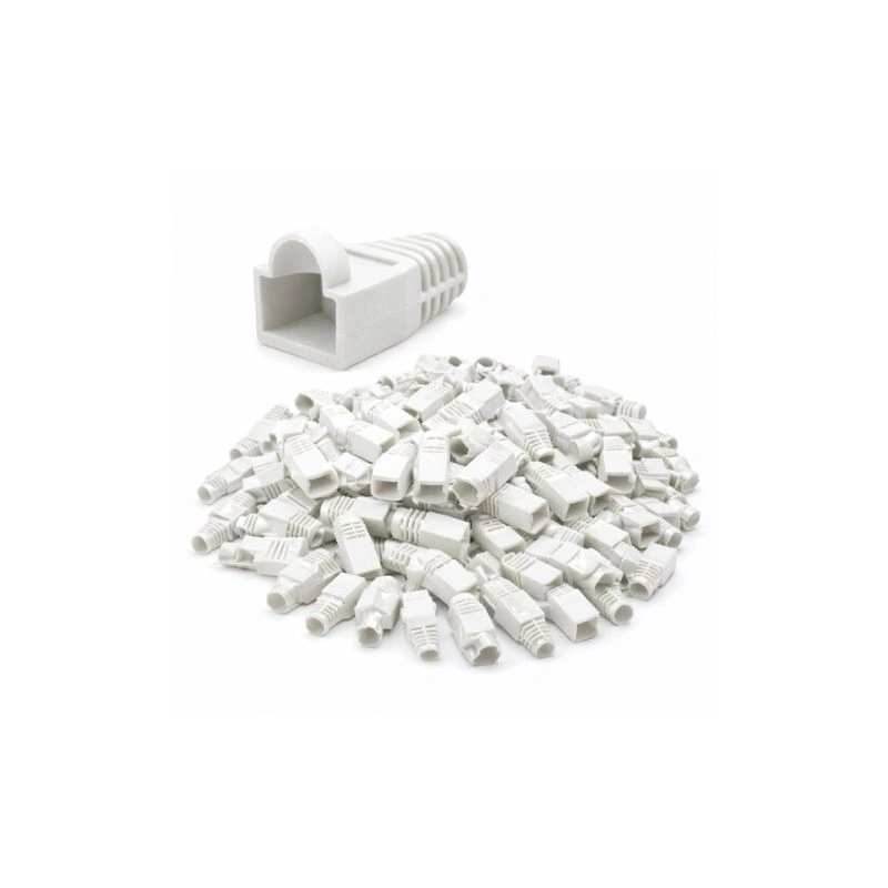DKURVE® RJ45 Connector Boots Cat6/Cat5e – White– Pack of 100
