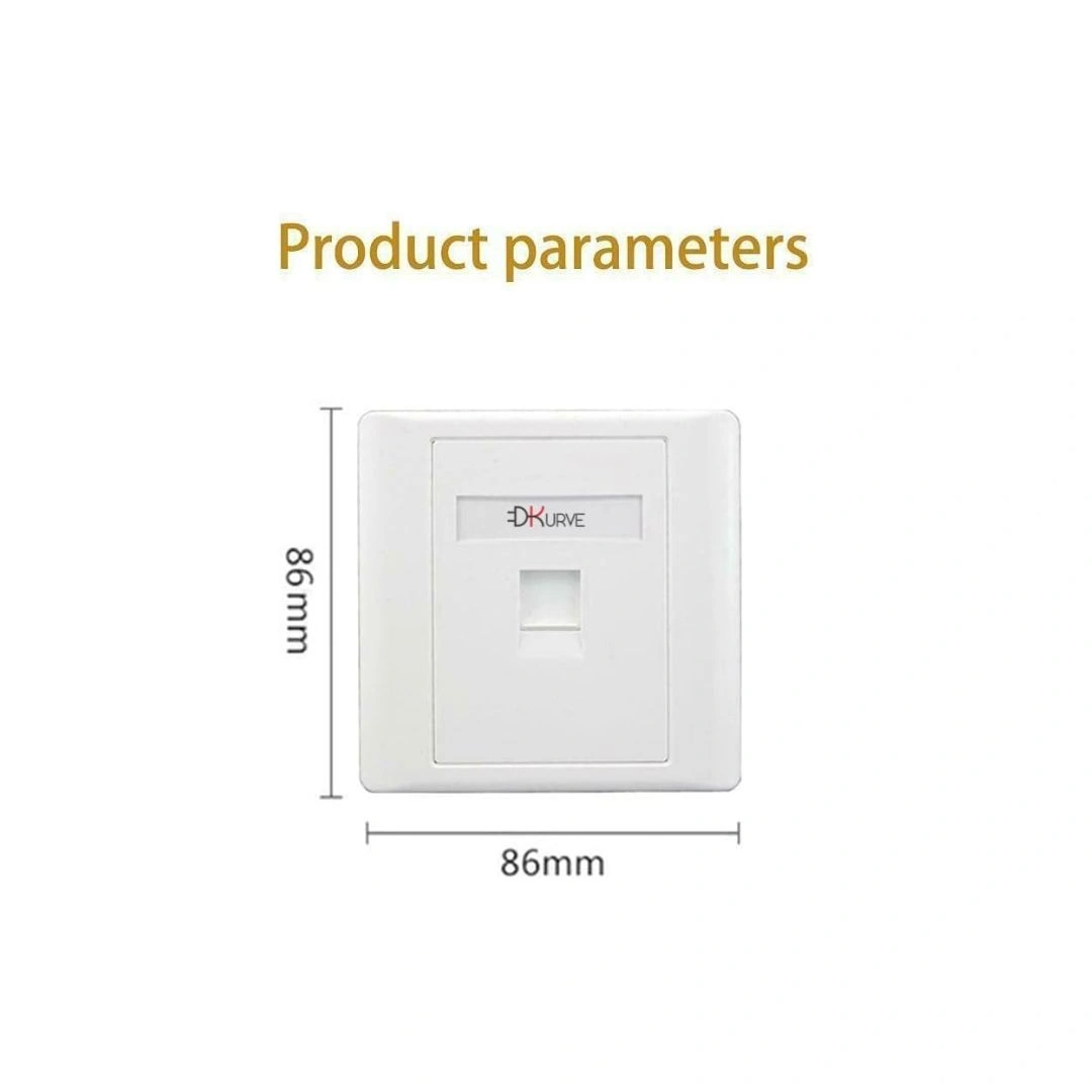 DKURVE RJ45 Network Wall Socket Cat5e/Cat6 – 1 / 2 / 4 Port