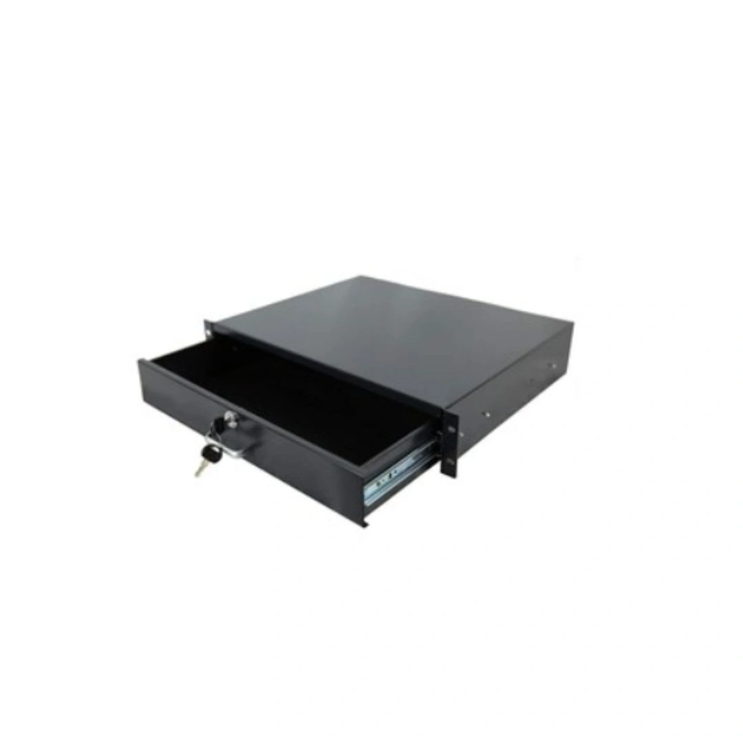 DKURVE 2U Rack Mount Drawer 19 Inch Lockable 350mm Deep Server Cabinet Drawer