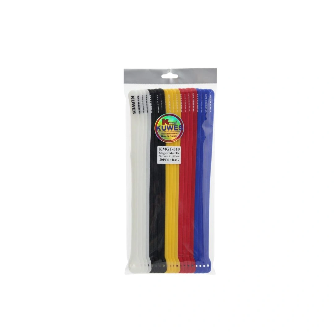 KUWES Velcro Reusable Cable Tie 16mm × 310mm – 20 Pcs/Bag