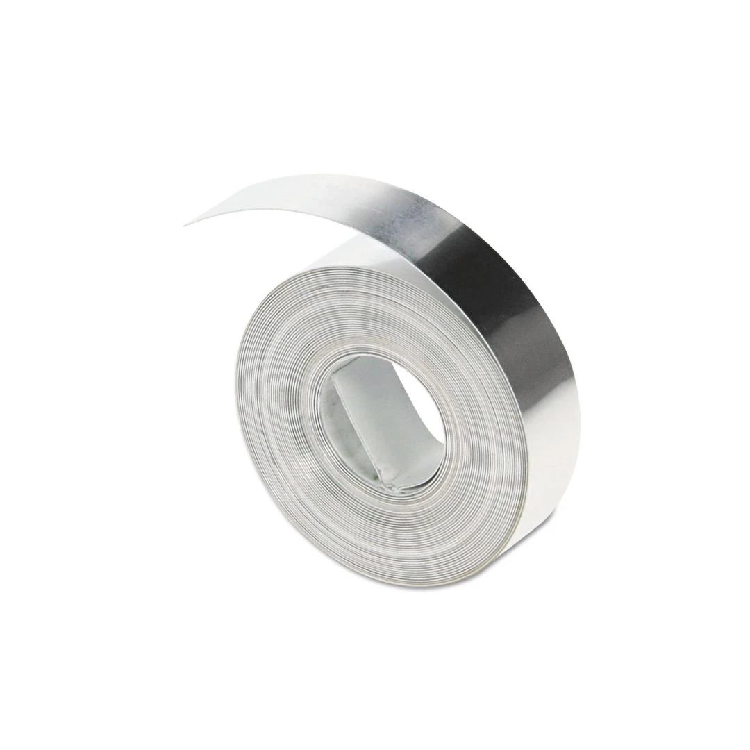 DYMO 31000 Non-Adhesive Aluminum Embossing Tape – 12mm (1/2") x 4.8m (16ft)