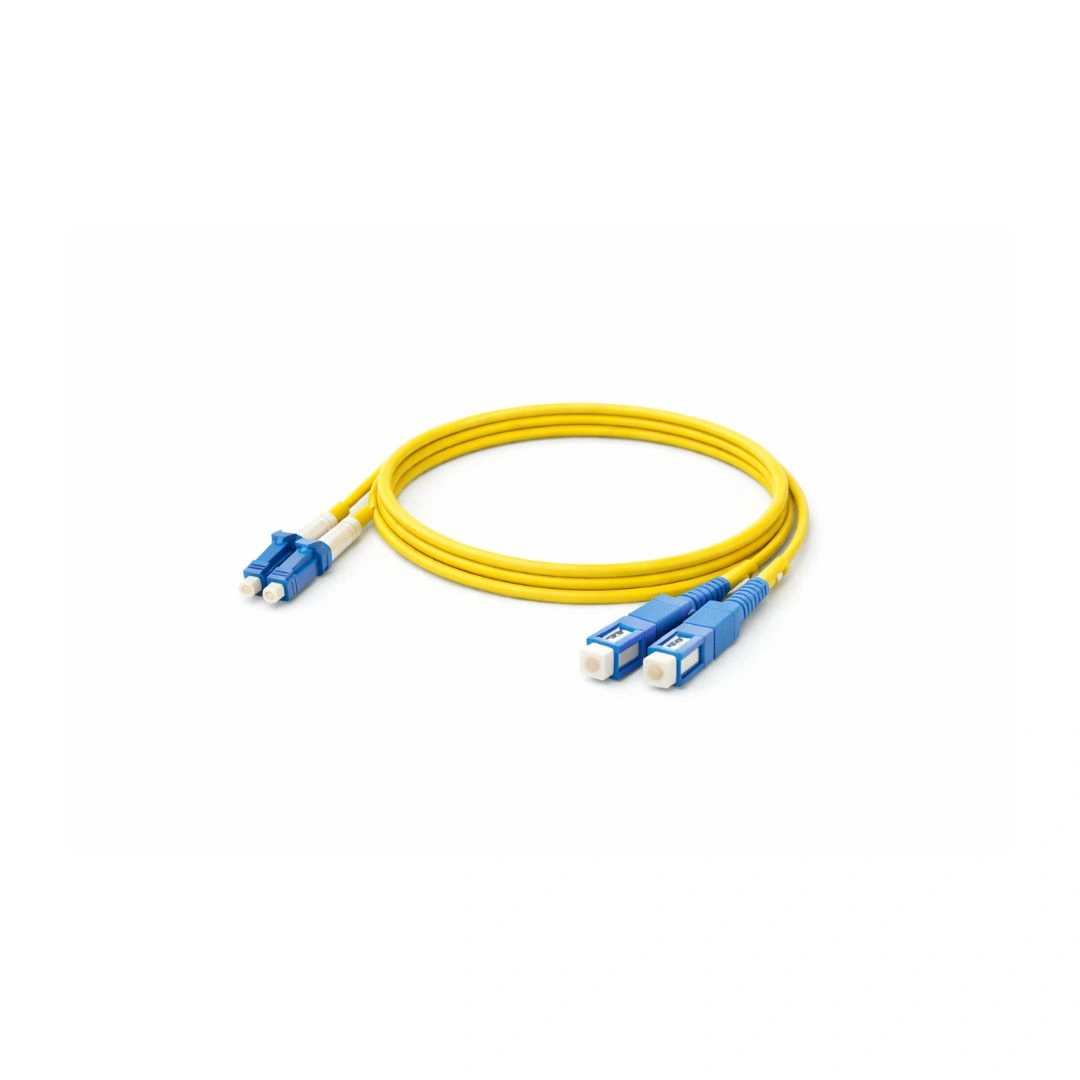 DKURVE® LC to SC Single Mode Duplex Fiber Patch Cable 9/125 OS2