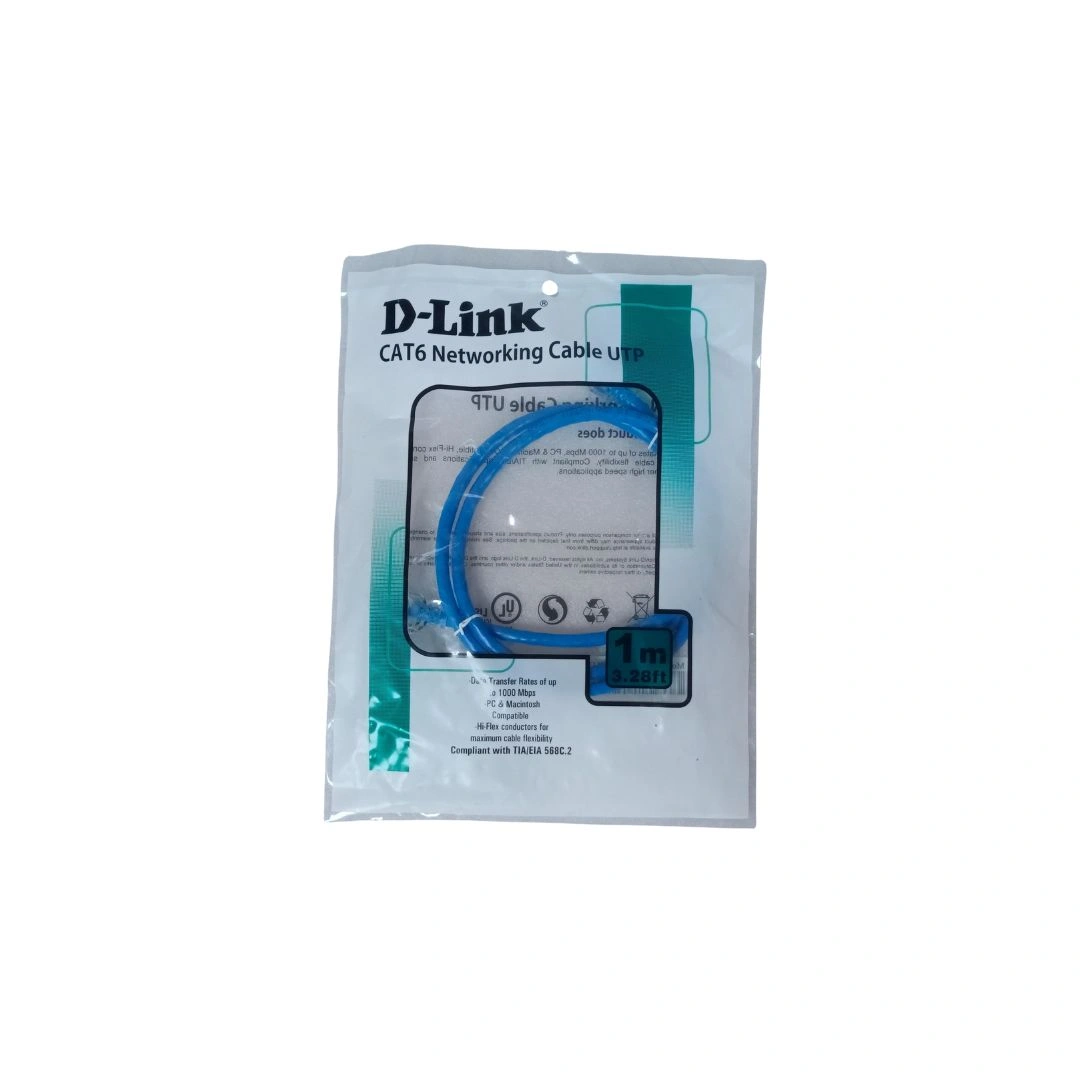 D-Link CAT6 Patch Cable 1 Meter Blue
