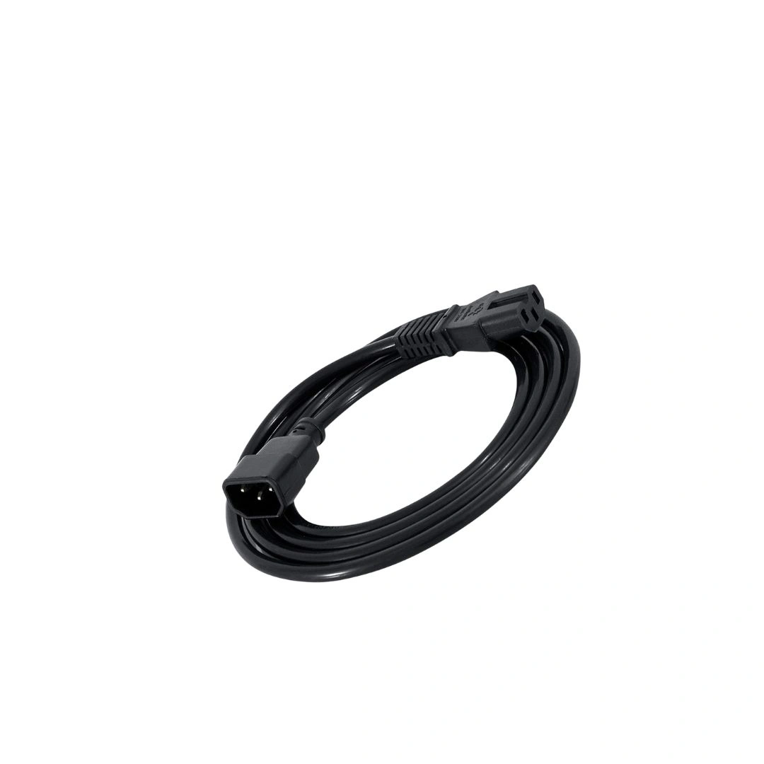 DKURVE® IEC C14 to C15 Notched Power Cable – 1.5mm² Full Copper – 10A 250V