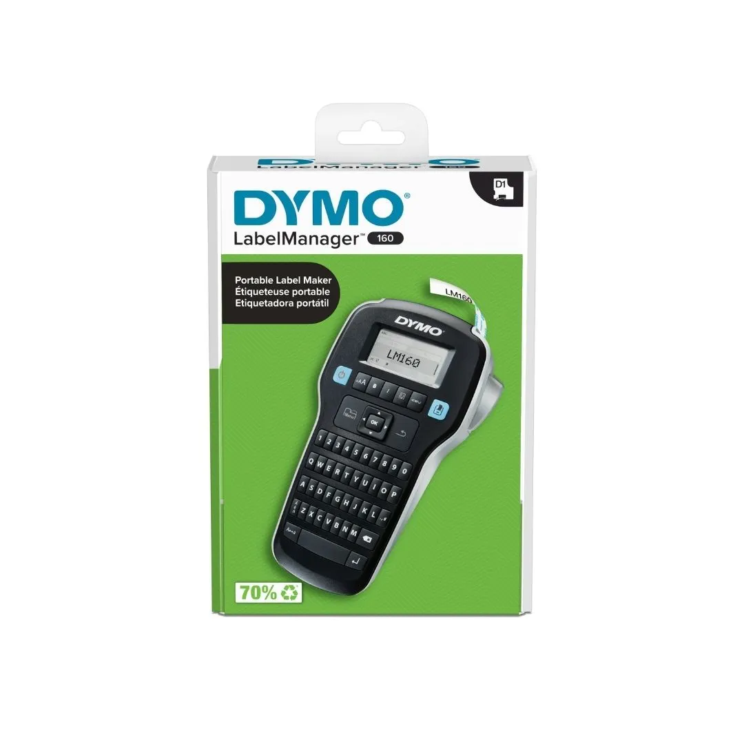 DYMO LabelManager LM160 Label Maker with D1 Standard Labels
