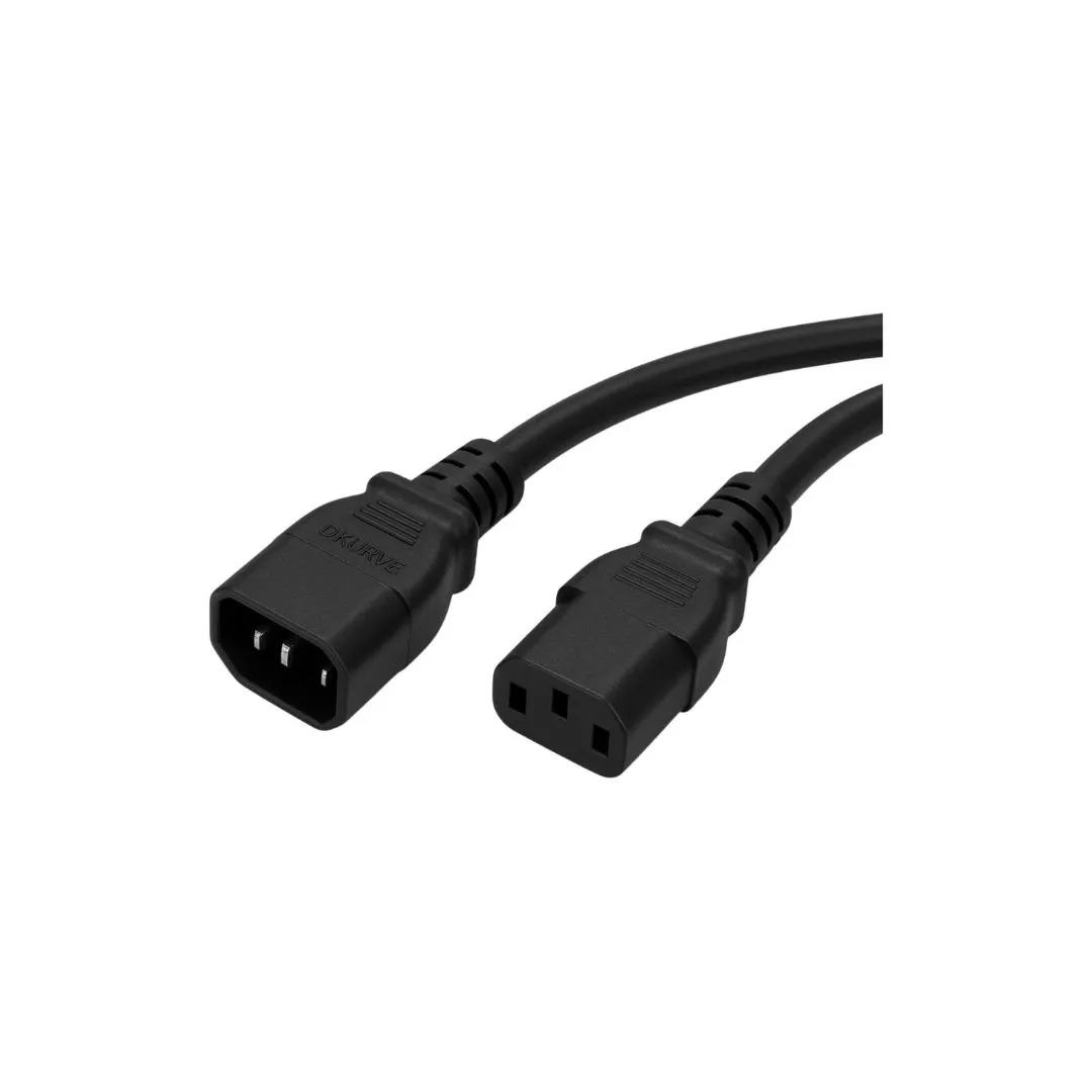 DKURVE® 1.5mm² IEC Power Cable C13 to C14 – Heavy-Duty Extension Cord