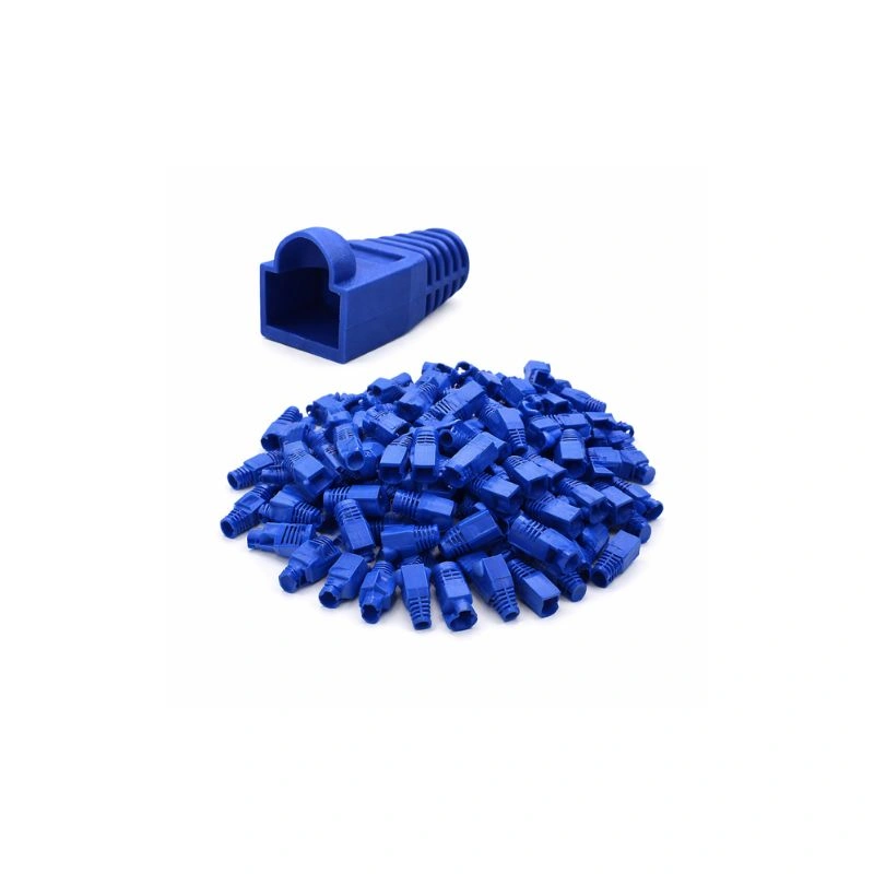 DKURVE® Cat6/Cat5e RJ45 Strain Relief Boots – 100pcs Blue