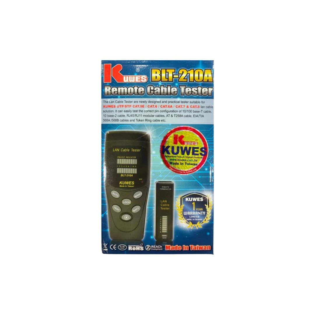 KUWES LAN Cable Tester with Remote – BLT-210A