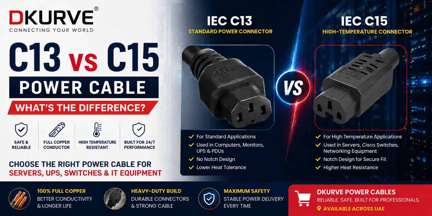 C13 vs C15 Power Cable – What’s the Difference?