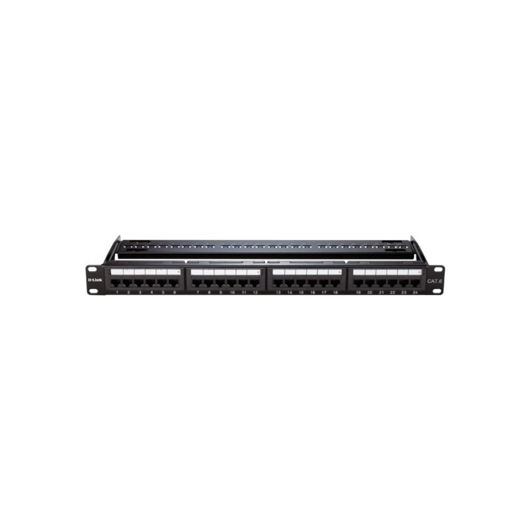 D-Link Cat6 UTP Fully Loaded Patch Panel – 24 Port (NPP-C61BLK241)
