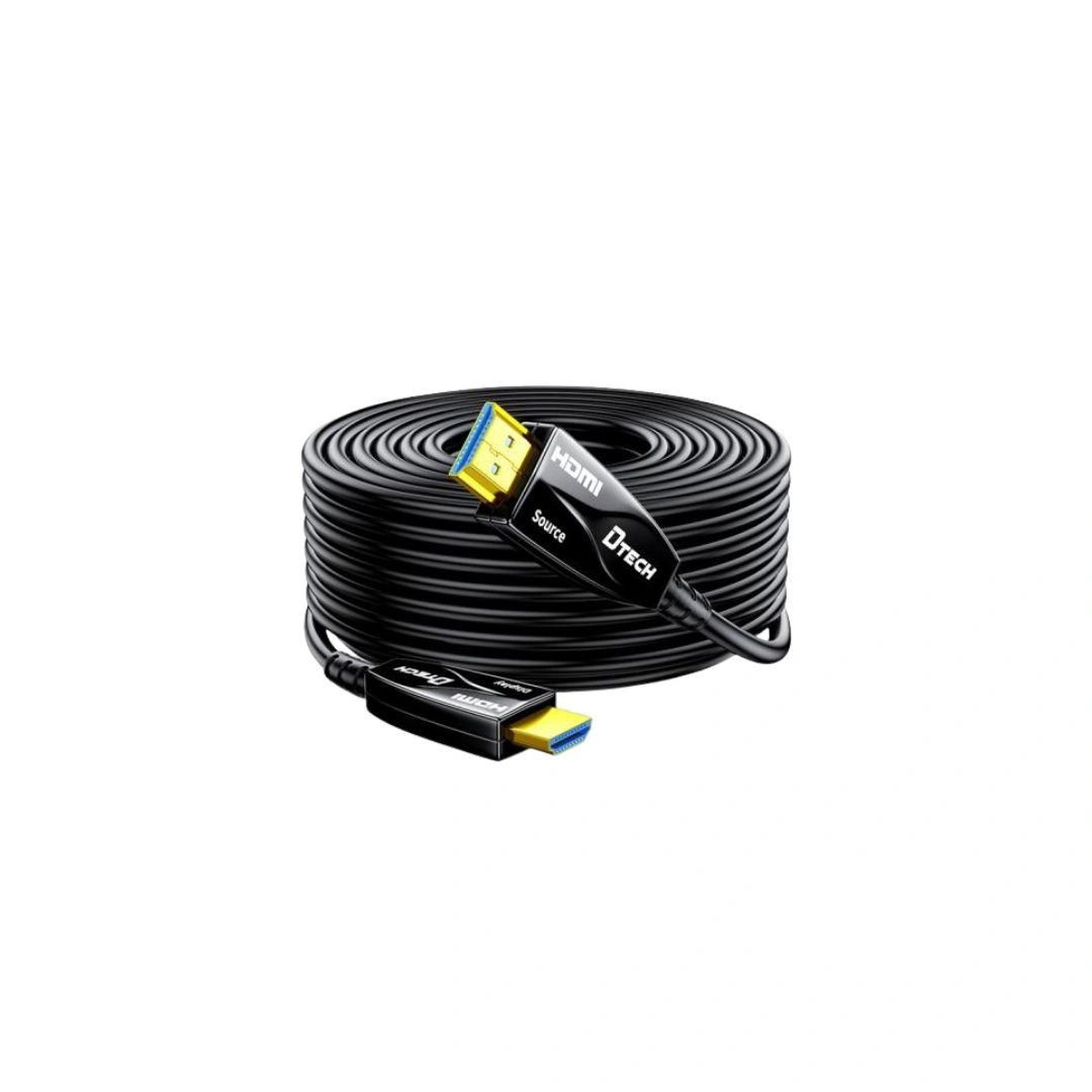 DTECH HDMI 2.0 Optical Fiber Cable – 4K 60Hz UHD Active Optical HDMI Cable (AOC), HDR, 3D, 18Gbps, 5M to 35M