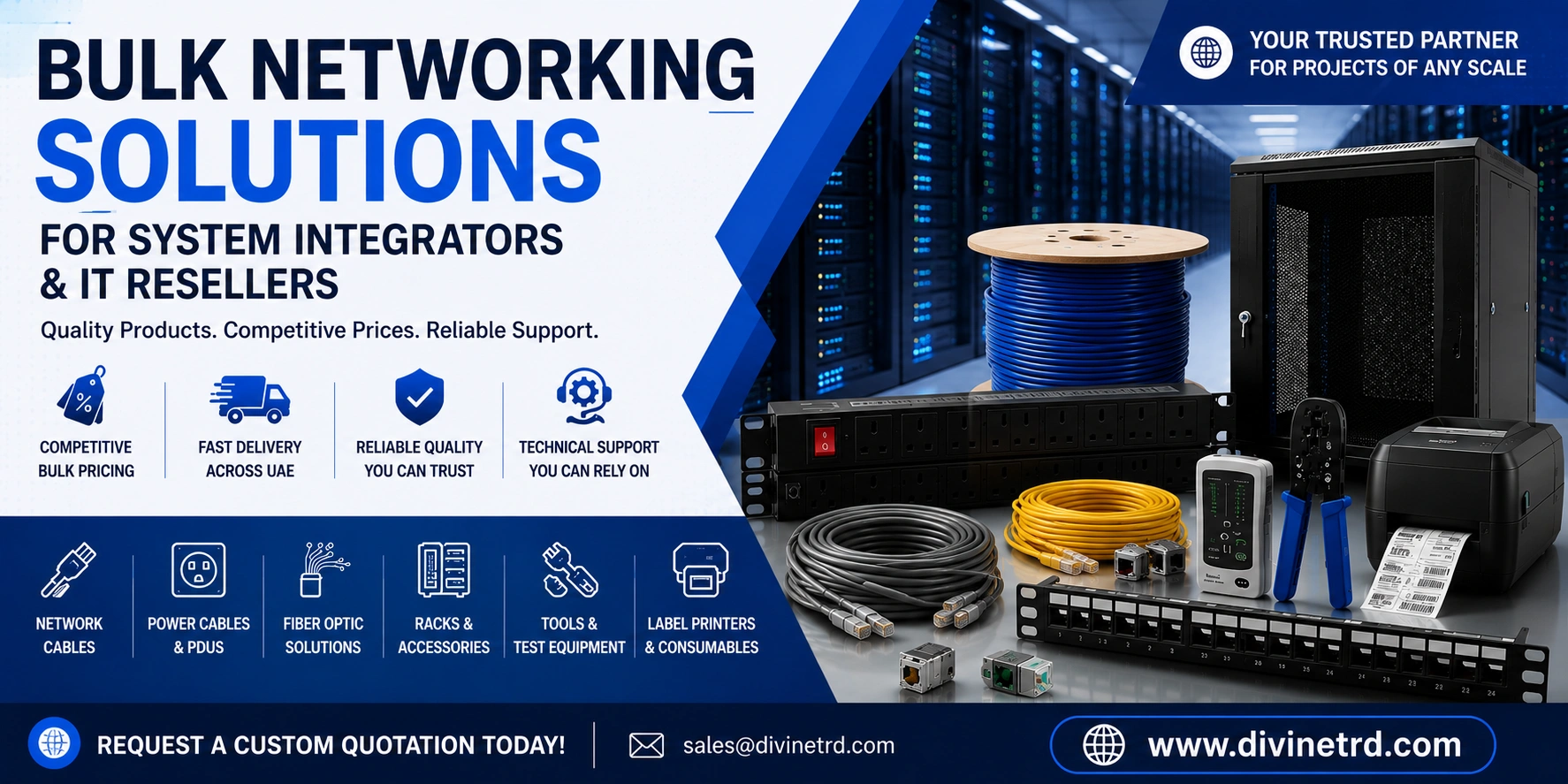 Bulk IT Networking Products for System Integrators & Resellers in UAE
