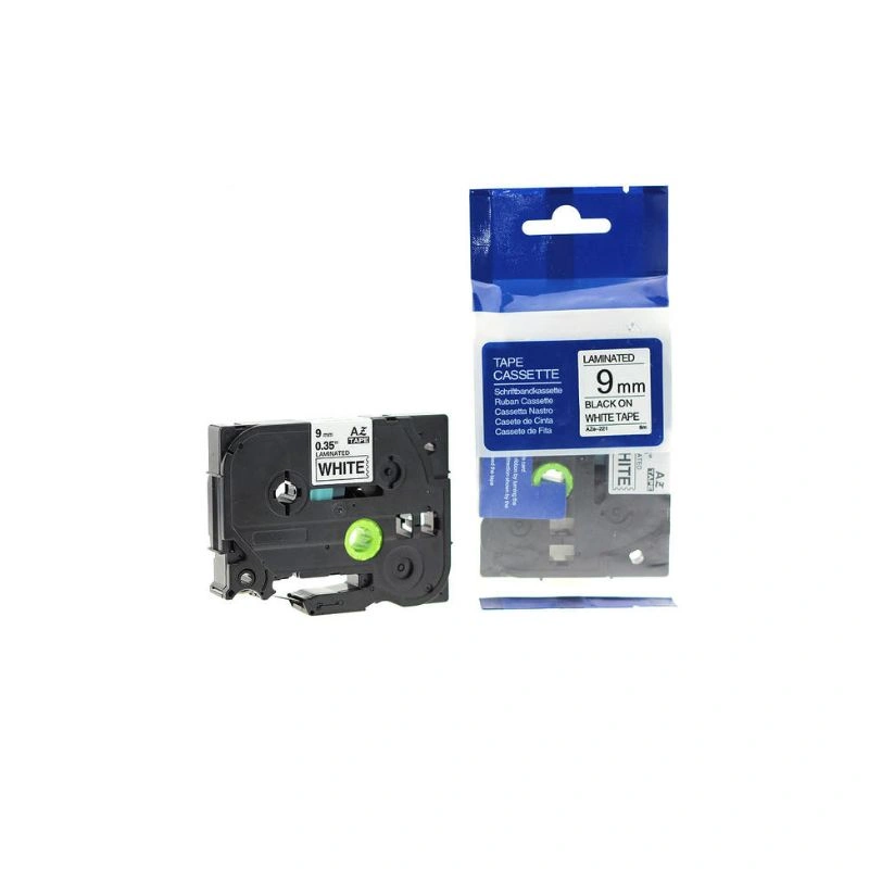 Brother Compatible Label Tape 9mm × 8m – Black on White