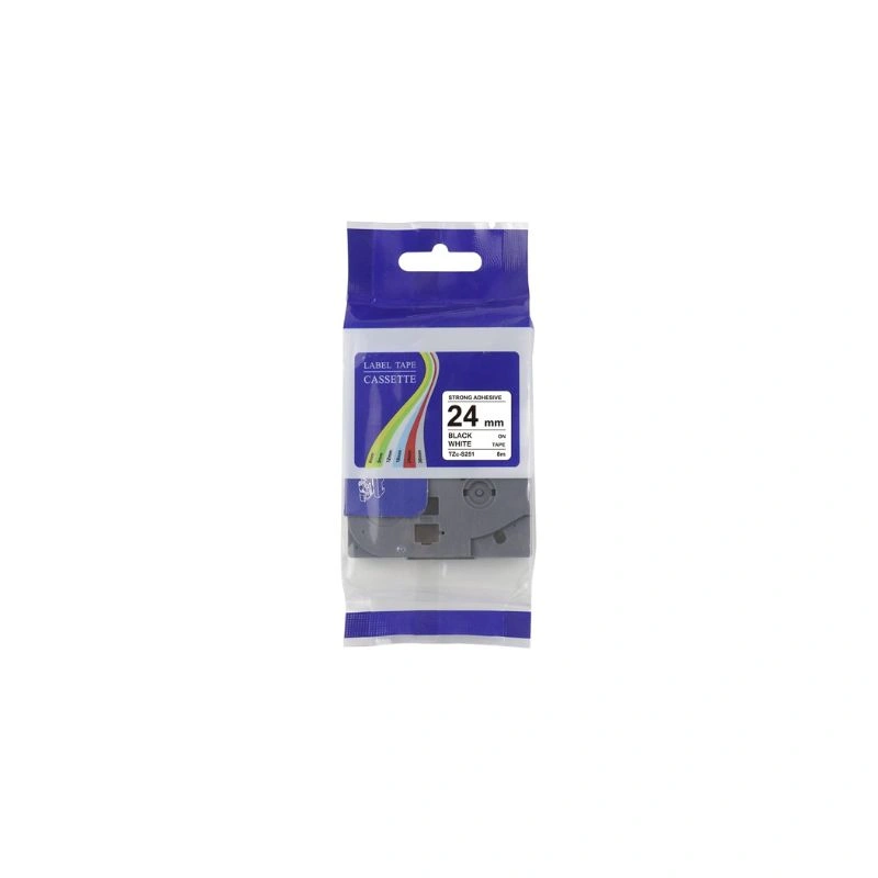 Brother Compatible Label Tape 24mm × 8m – Black on White