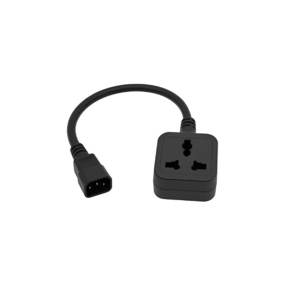 DKURVE® IEC C14 to Universal 10A Power Extension Cable 30cm – PDU & UPS Lead