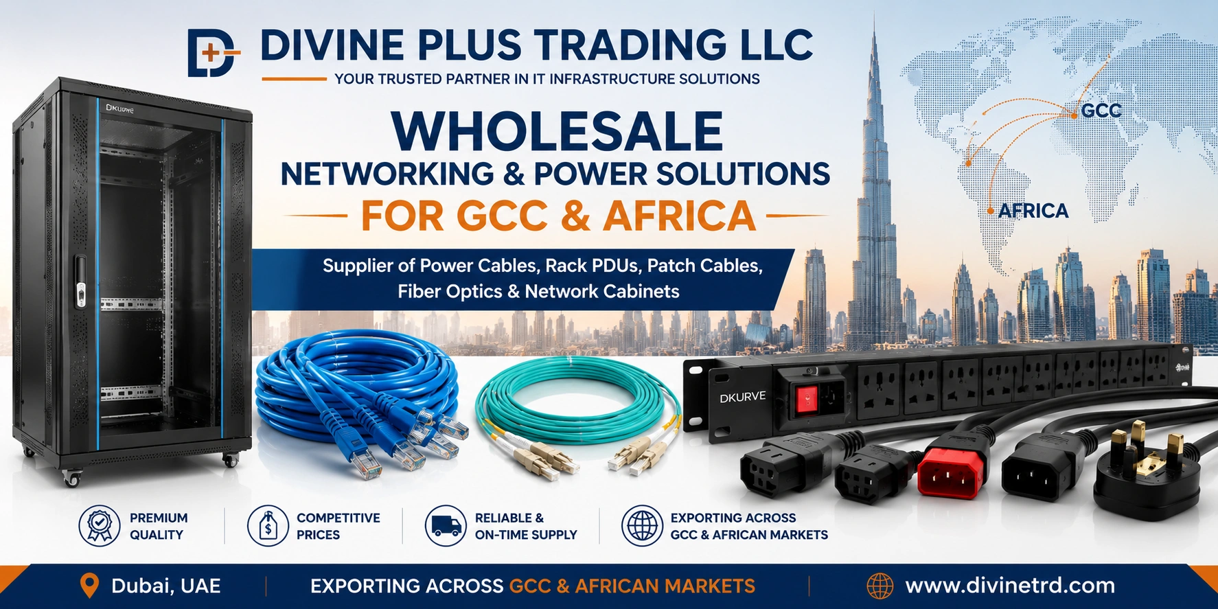 Wholesale Networking & Power Cable Supplier in UAE for Africa and GCC Countries