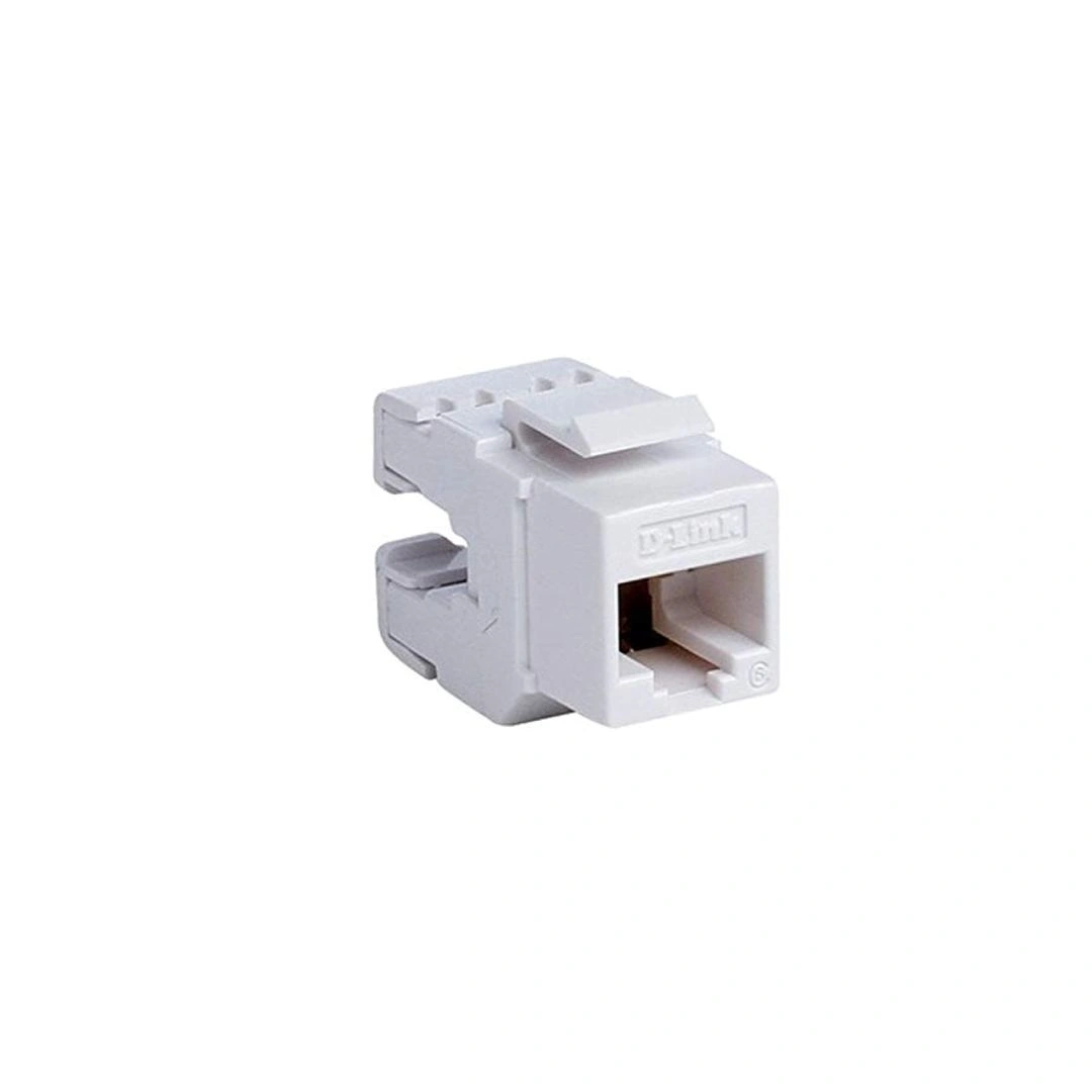 D-Link Cat6 UTP Keystone Jack – White (50 Pack)