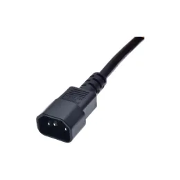DKURVE IEC C14 Male to UK 13A Female Power Adapter Cable 30cm | UPS, PDU & Server Rack Power Lead