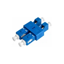 LC to SC Adapter Duplex OS2 Single Mode UPC Hybrid Fiber Optic Coupler