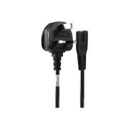 DKURVE® UK Plug to IEC C7 Figure-8 Straight Power Cable – 2m / 5m