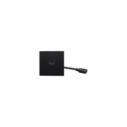 HDMI Wall Plate Outlet with 6-Inch Pigtail – 1 Port, Black