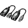 150Ft USB 2.0 to RJ45 Lan Extension Adapter over Cat5/Cat5e/Cat6 Cable