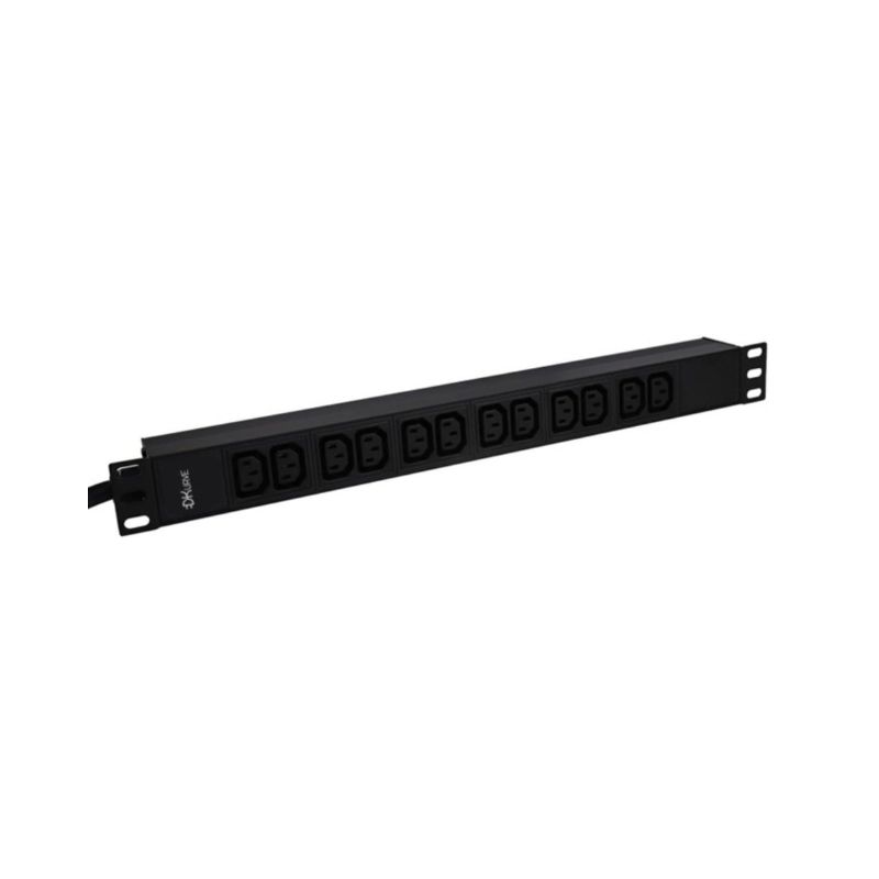 DKURVE 12-Way C13 Rack-Mount PDU with 32 A Commando Plug 1.5U Horizontal PDU (12 WAY C13 TO 32 AMP INDUSTRIAL PLUG)