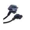 Angled cable desktop power cable