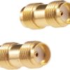 SMA Female to SMA Female Adapter, Coupler Barrel RF Coaxial Connector RF Adapter for Antenna, Handheld Radio