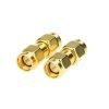 SMA Male to SMA Male Connectors RF Coaxial Adapter SMA Male Coupler for Antenna Radio