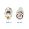 BNC to RCA Adapter BNC Male to AV Phono Female plug Connector