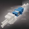 LC FIBER OPTIC ADAPTERS - Joined two LC duplex