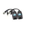 Video Balun RJ45 to BNC Transceiver Transmitter HD-CVI/TVI/AHD/CVBS with Power Connector for 1080P 3MP 4MP 5MP 8MP CCTV Security DVR Surveillance Camera System