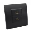 BLACK HDMI FACEPLATE