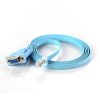 DKURVE Blue 1.5M DB9 9Pin Serial To RJ45 CAT6 Ethernet Adapter LAN Console Cable
