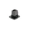 1PC RJ45 Connector, CAT.6, D type, 8P8C, Metal Shell+Copper Pins, Panel Mount Chassis RJ45 Female Socket Network Connector