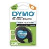 DYMO LETRA TAG TAPE 12MMX4M CLEAR, S0721530
