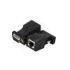 DB9 (RS232) to RJ45 adapter for bidirectional conversion of TCP/IP network interfaces, transmitting signals between your DB9 ports via CAT5E/CAT6 RJ45 network cables. Special Note: Usually this product needs to be used in pairs.